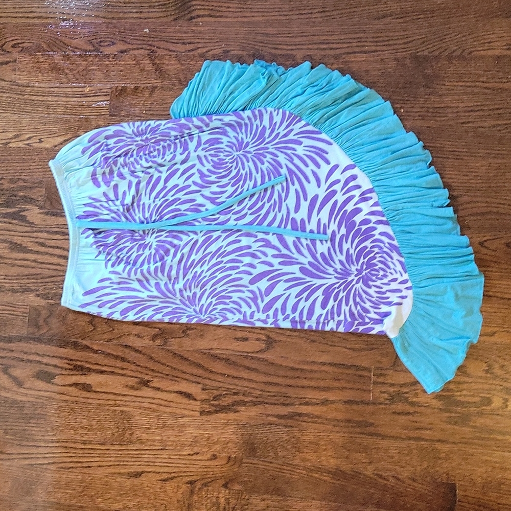 Purple and aqua asymmetrical skirt Avatar